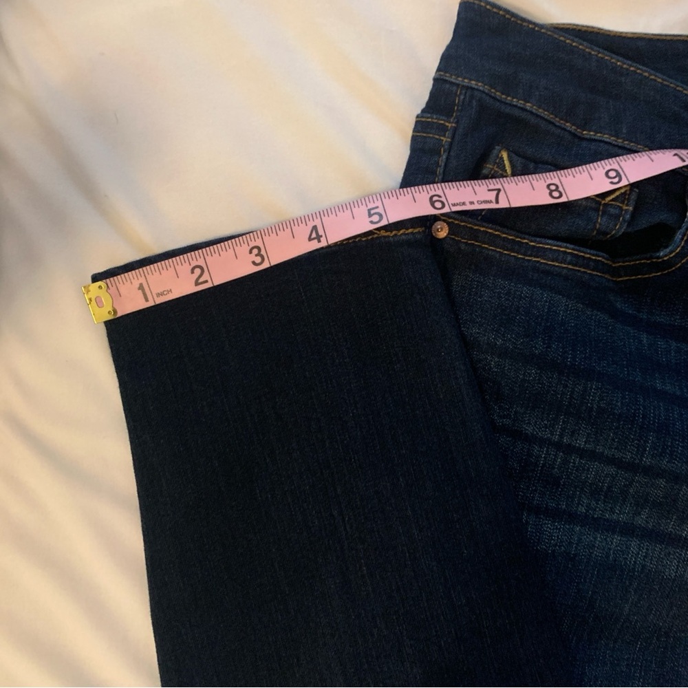 Jessica Simpson High Rise Forever Rolled Ankle Dark Wash Womens Jeans Si… - Picture 3 of 8